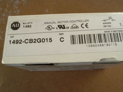 NEW IN BOX ALLEN BRADLEY 1492 CB2G015 1492CB2G015 2 POLE CIRCUIT BREAKER 1.5 AMP