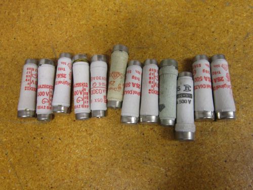 VOLLSCHUTZ LJS 25A 500V Ceramic Fuse (Lot of 12)