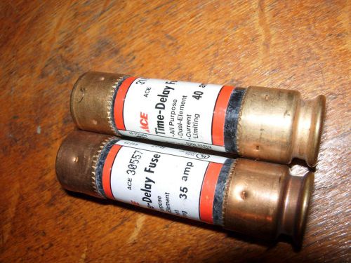 FUSETRON BUSSMANN FUSE FRN-R-35 35 AMP AND 40 125V 250 V NEW NO BOX 3/4&#034; X 3&#034;