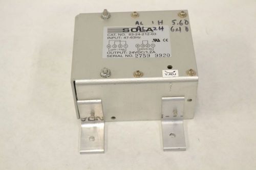 SOLA 83-24-212-03 MODULE POWER SUPPLY 120/240V-AC 24V-DC 1.2A AMP B329577