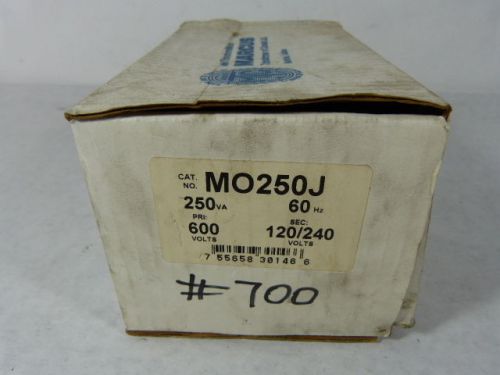 Marcus M0250J Transformer 250VA 600V Pri 120/240V Sec ! NEW !