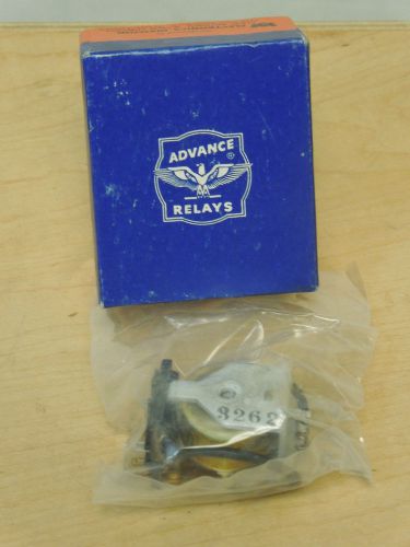 Advance Relay Medium Power Type  Number GHA/2C/6VDC NIB   DPDT  1.5 amps vintage