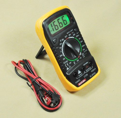 New XL830L LCD Digital Multitester AC DC Voltmeter Ohmeter Multimeter Backlight