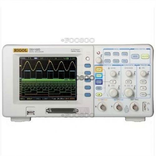 NEW RIGOL OSCILLOSCOPE 100MHZ DS1102D 1G SR 16 CHANNELS LOGIC ANALYZER