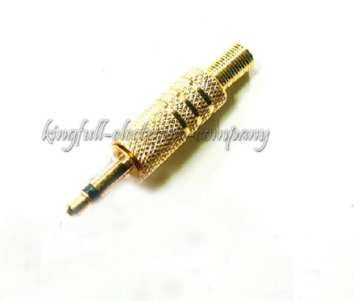 5PCS Gilt 3.5mm Headphone Plug Mono Audio B17 BEST US