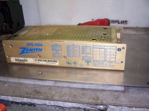 ZENITH POWER SUPPLY ZPS-150A INPUT 115/230V OUTPUT 5V 12-24V 10-15V 5-12V