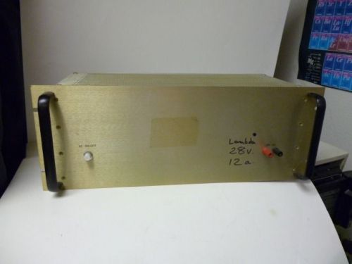 Lambda power supply 28 v, 12 amps in a rack unit,  l91. for sale