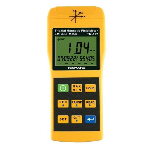 3 Axis Triaxis Gaussmeter EMF ELF Magnetic Field Meter TM-192 Tenmars