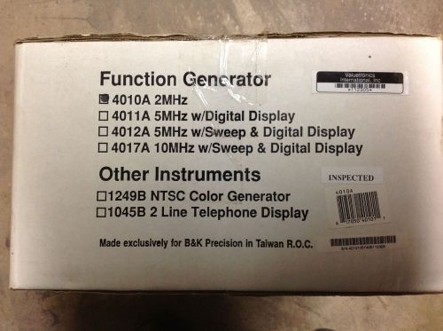 Bk precision 2 MHz Function Generator Model 4010A