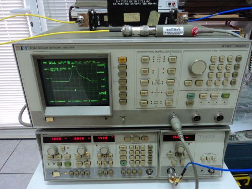 AGILENT / HP 8350B + PLUG-IN 5.9-12.4GHz + Detector 18GHz + HP8756A network