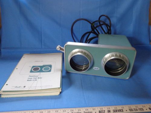 PHOTOSTRESS FEILD METER testing device 120 V 150 W BUDD Model LF / M 70182