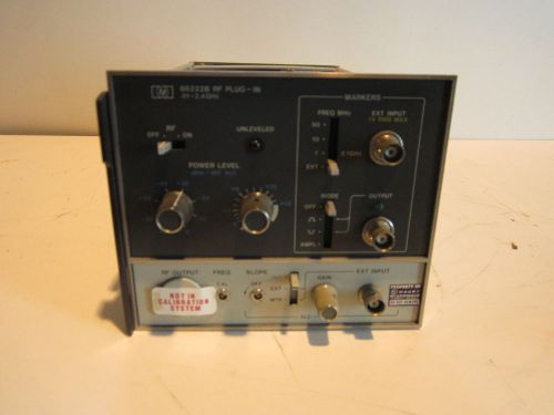 Hp 86222b rf plug-in oscillator 0.01-2.4ghz (tmu024) for sale