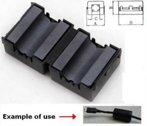 Ferrite filter for radio interference suppression cables. 4