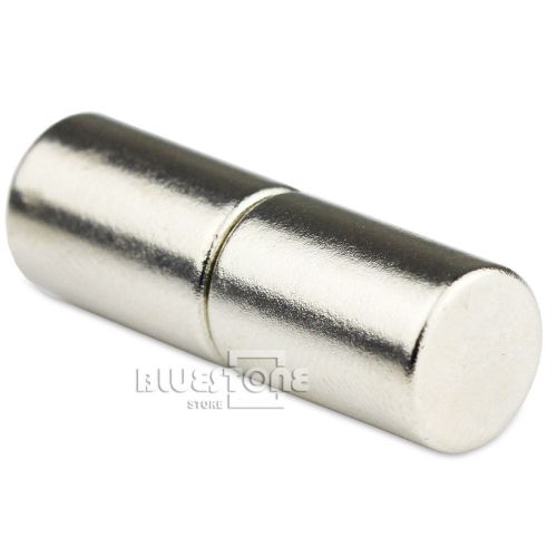 2 pcs Big Strong Round Bar Cylinder Magnets 10 * 15mm Neodymium Rare Earth N50