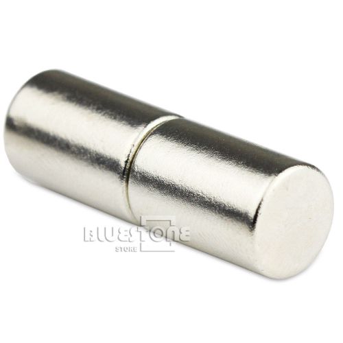 2 pcs big strong round bar cylinder magnets 10 * 15mm neodymium rare earth n50 for sale