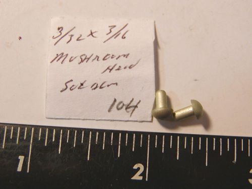 ALUMINUN SOLID RIVET 3/32&#034; [.093] MUSHROOM HEAD SOLD 1 PACK PER LENGTH