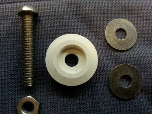 (20) WASHER CERAMIC set.1/4&#034;x 1&amp; 1/2&#034; screw; phillips head; 1/4&#034; x 3 /4&#034; washer.