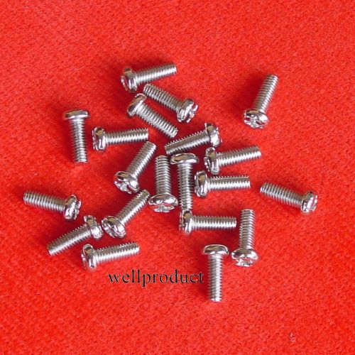 &gt;M 50pcs M3 PM3 x 8mm Metric Machine Thread Philips Cross Head Screw e