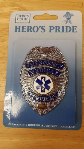 HEROS PRIDE -Sheild - Emergency Medical- Nickel - 4183N