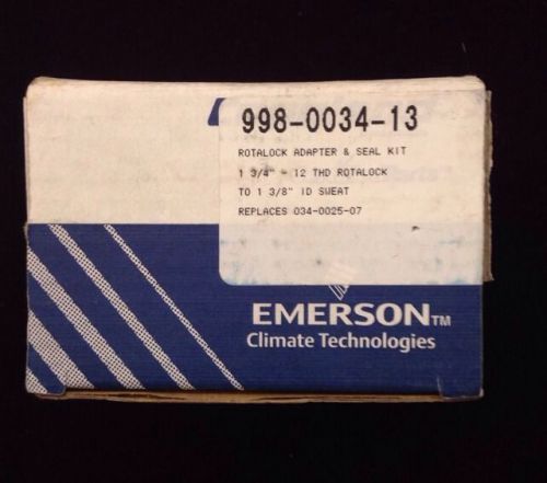 Copeland emerson 998 0034 13 rotalock adapter seal kit new replaces 034-0025-07 for sale