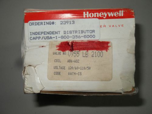 (Q2-2) 1 NEW HONEYWELL SKINNER VALVE V955LB2100AB6A0Z VALVE &amp; COIL