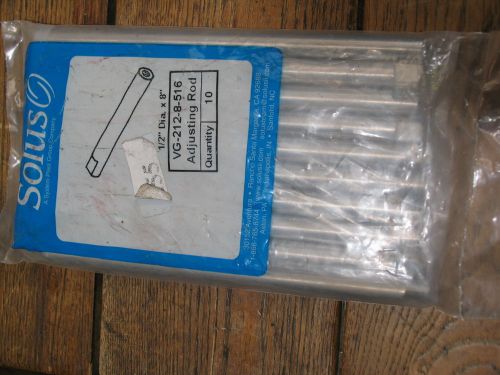 Ten 8&#034;X 5/8&#034; Stainless Steel Adjusting Rods (SOLUS Vaklu-Guide #VG-212-8-516)