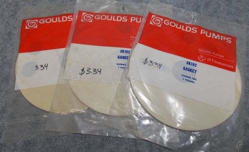 LOT OF 3 GOULDS PUMPS 5K162 GASKET NOS