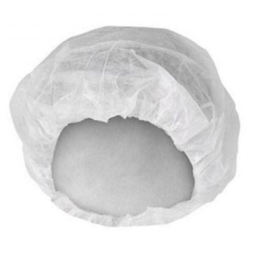 A10 KleenGuard 36850 White Bouffant Cap Medium 21&#034; - 100 Count/Pack