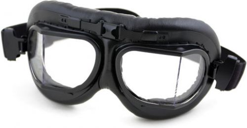 Humvee hmvgglrafb raf motorcycle goggles black frame clear lenses for sale