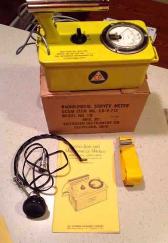 COLD WAR ERA Civil Defense CD V-777-1 SHELTER RADIATION DETECTION COMPLETE KIT