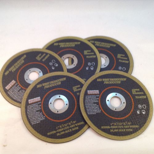 Cut-off Wheels Metal Super Thin 4&#034;x1/32&#034;x5/8&#034; 5 pack