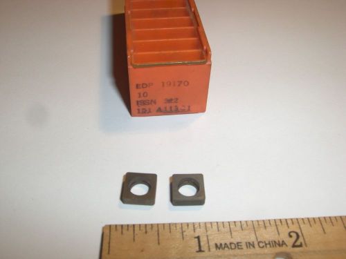 CARBOLOY ISSN-322 CARBIDE SEATS / SHIMS  (8 PCS)