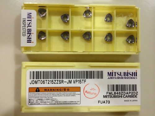 Brand New 10 PCS MITSUBISHI JOMT06T215ZZSR-JM VP15TF CARBIDE MILLING INSERT