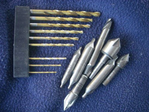 Lot Misc High Speed Carpenter Machinist Drills USA Made Carbon Steel