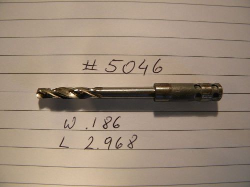 2 NEW Drill Bits #5046 .186 HSCO HSS Cobalt Aircraft Tools Guhring Made in USA