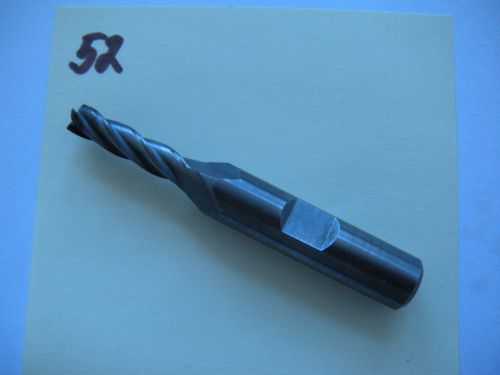 7/32&#034; X 4 Flt Carbide End Mill, 3/8&#034; Shank, Hanita