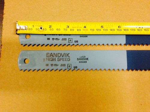 10 NEW IN BOX- 17&#034; X 1-1/4 X .062 X 4T SANDVIK HSS POWER HACK SAW BLADES