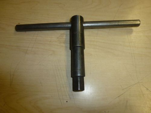 RITTER LATHE 5/8&#034; SQUARE CHUCK KEY, 11&#034; HANDLE, 6-1/4&#034; LONG