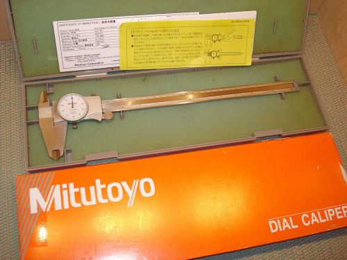 0-12&#034; MITUTOYO DIAL CALIPER .001&#034;  EXCELLENT MACHINIST TOOL