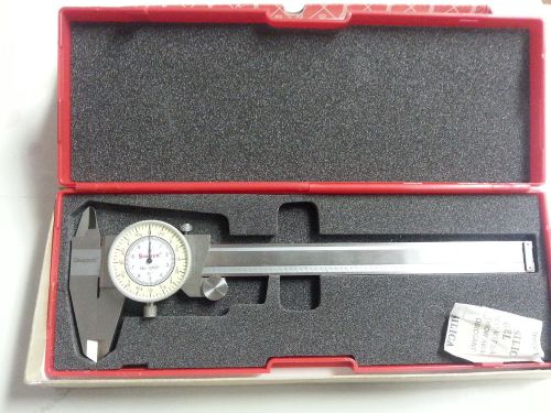 Starrett 1202F-6 fractional dial caliper 0-6&#034; edp 68931 1/64th 1/100th grad