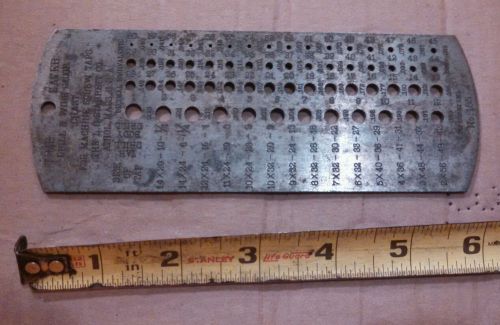 Starrett no. 185 drill gauge