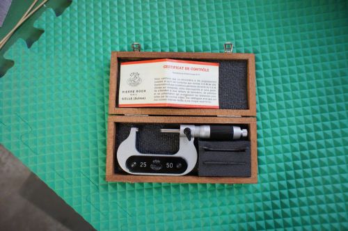 Etalon Swiss 25-50mm Micrometer Superb Condition