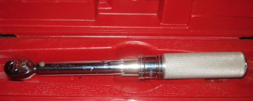SNAP ON QC1R50 1/4 INCH DRIVE TORQUE WRENCH 10-50 IN LB USA MADE