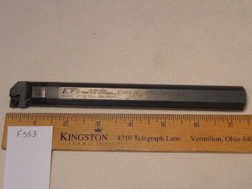 1 NEW 3/4&#034; ULTRA-DEX CARBIDE BORING BAR. E12Q-SCLCR-3 W/ COOLANT USA MADE {F553}