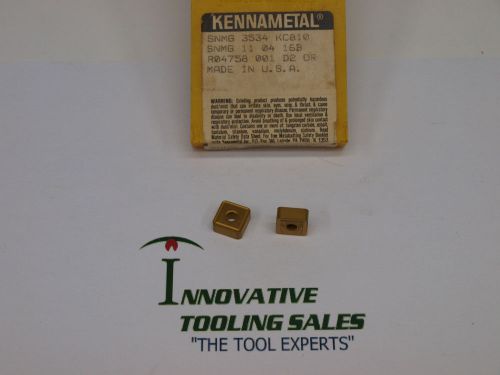 SNMG 3534 Carbide Insert Grade KC810 Kennametal Brand 10pcs