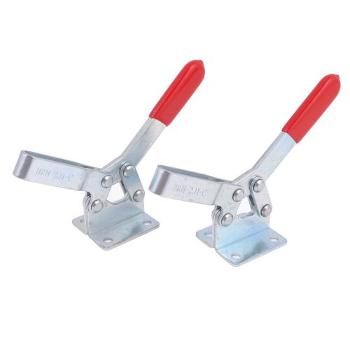 U Shaped Bar Fangle Base Vertical Toggle Clamp 100Kg 220 Lbs 201-C 2 Pcs