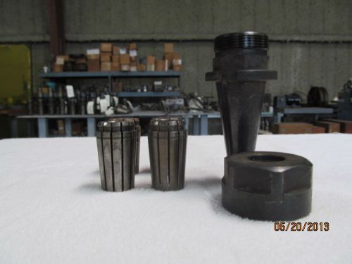 Erickson quick-change collet chuck  w/3/8&#034;; 5/8&#034;; 3/4&#039; 1&#034; collets   (273) for sale