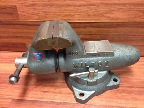 NICE!! WILTON 450 VISE 4 1/2 &#034; BENCH VISE