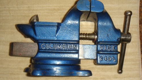 COLUMBIAN C 43-1/2 SWIVEL BENCH VISE ANVIL HARDY TOOL