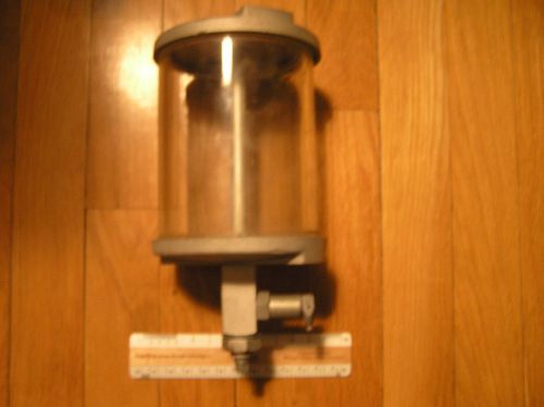 Vintage machine large gravity feed glass oiler 8hx3.5w nos for sale